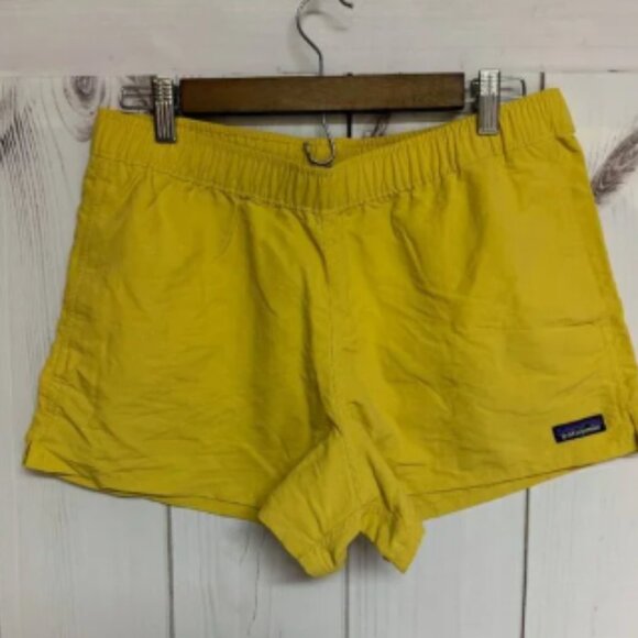 Patagonia Women’s Barely Baggies Shorts 2.5” M Surfboard Yellow NWT - Picture 1 of 5